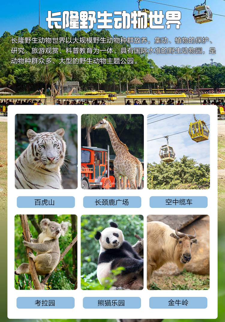 广州长隆香江大酒店+野生动物世界门票+欢乐世界门票+飞鸟乐园门票在线预订